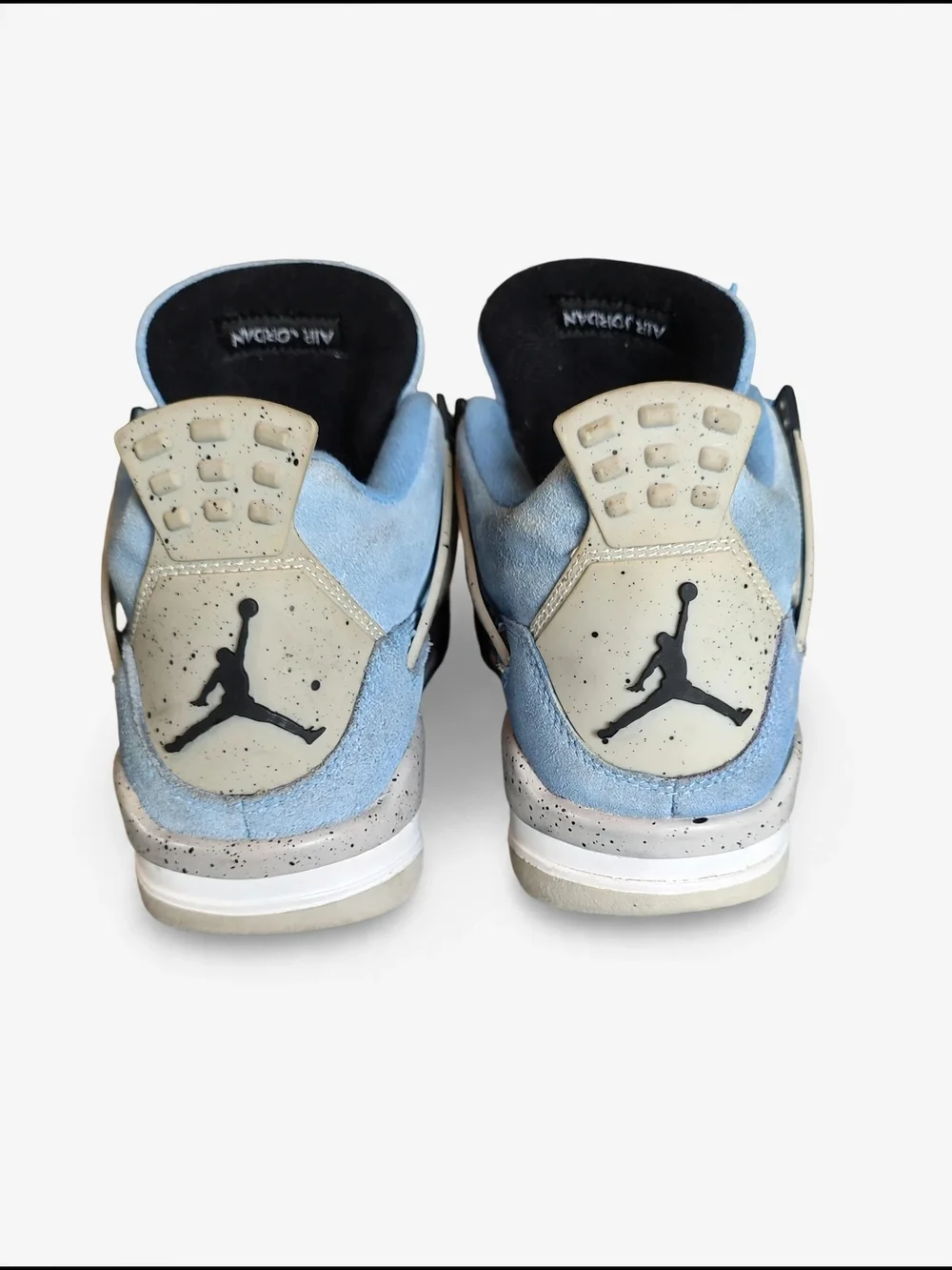Jordan 4 Retro University Blue UNC 408452-400 Youth 6Y Womens 7.5